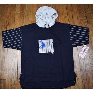 NWT Vintage Rare 90s Shaq Reebok Sport Shaquille‎ O'Neal Hooded Shirt Size XL